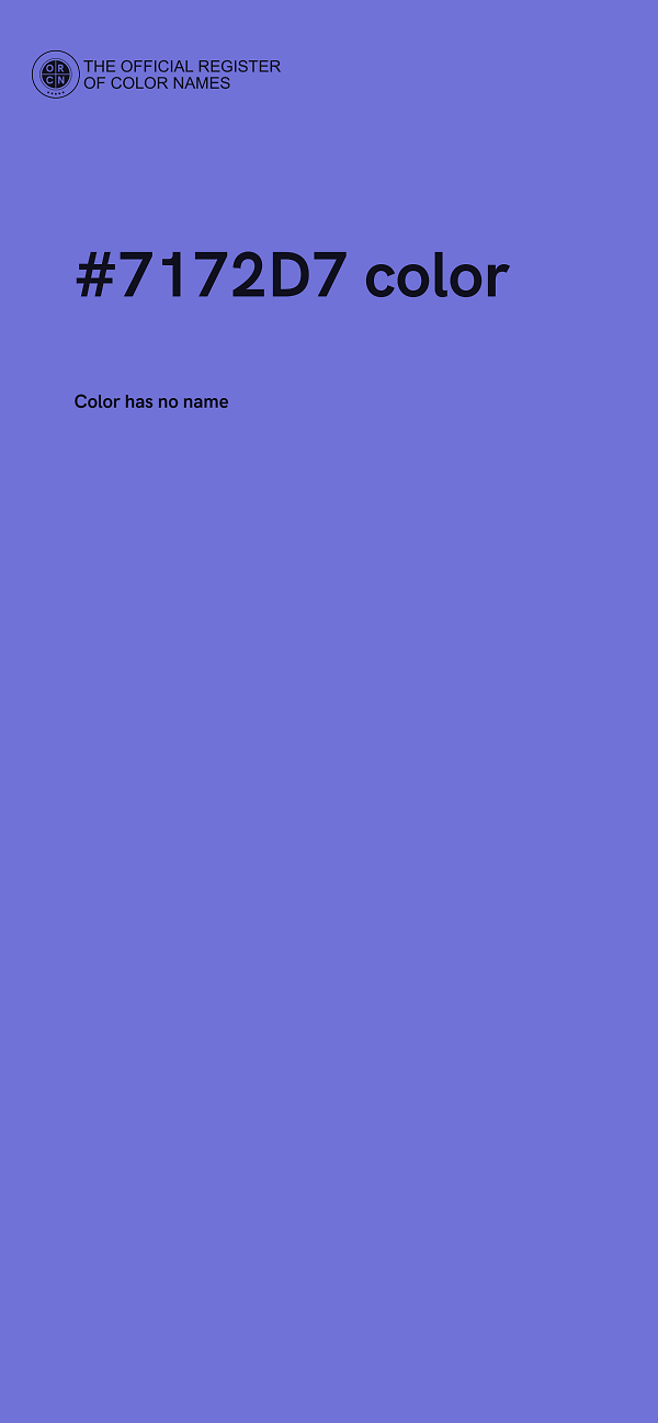 #7172D7 color image