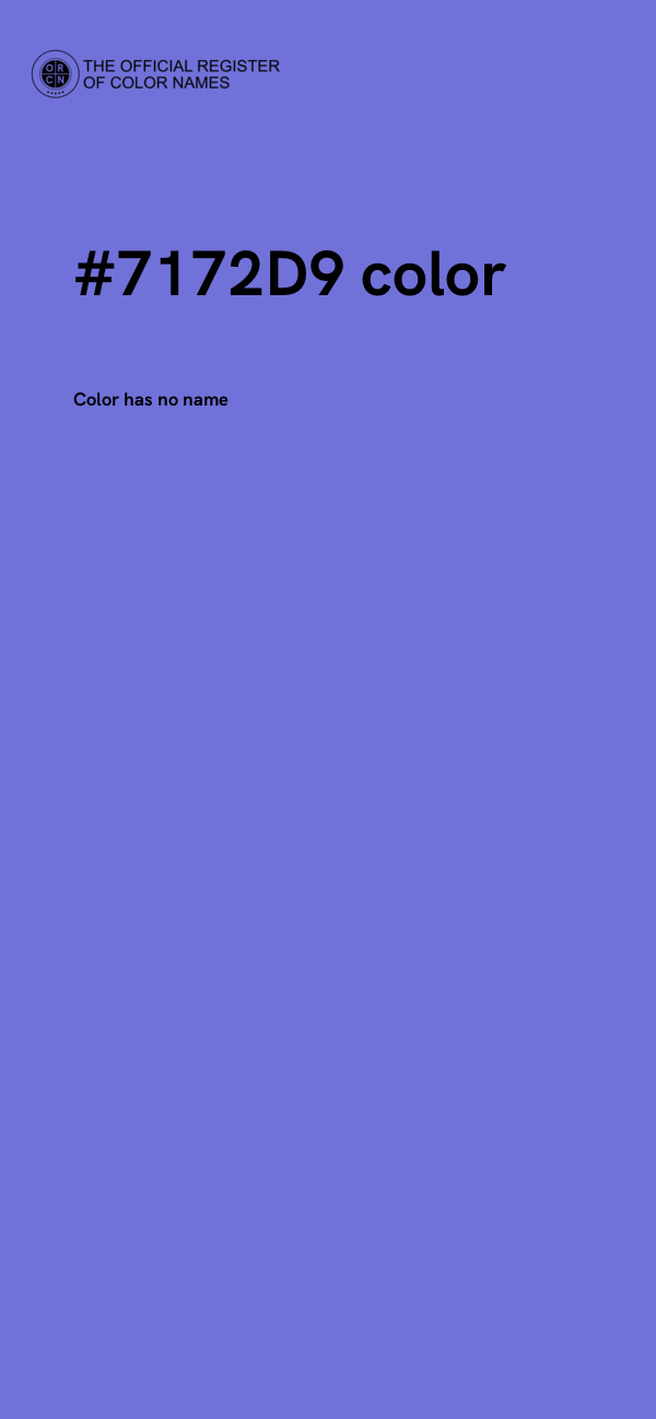#7172D9 color image