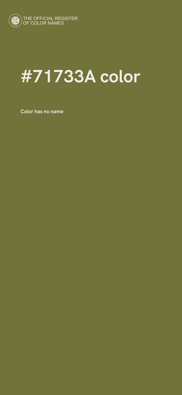 #71733A color image