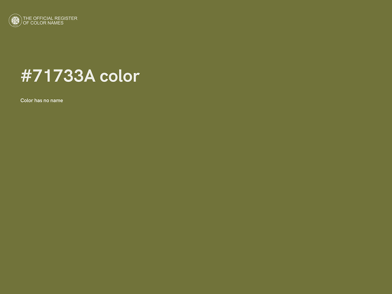 #71733A color image