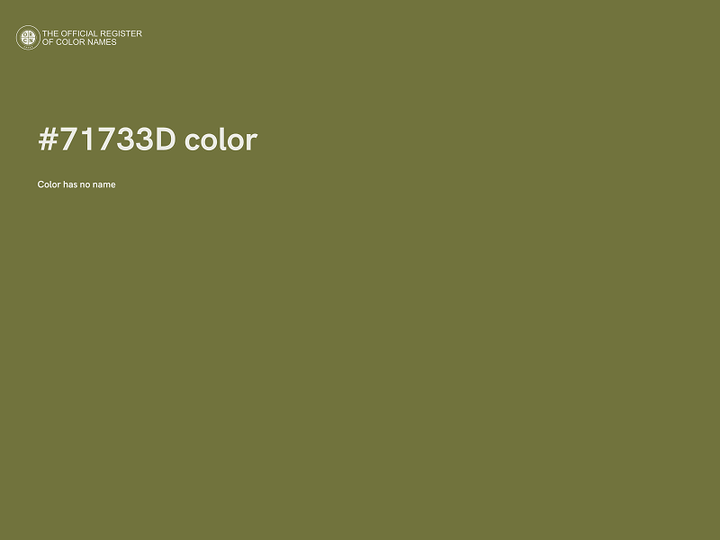 #71733D color image