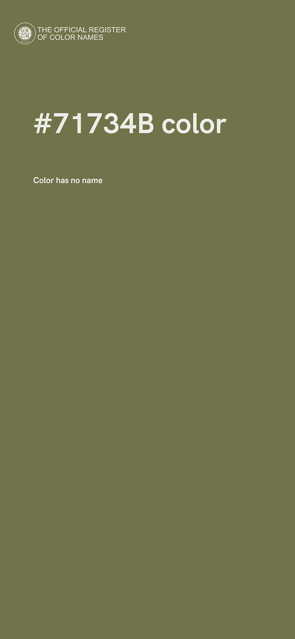 #71734B color image