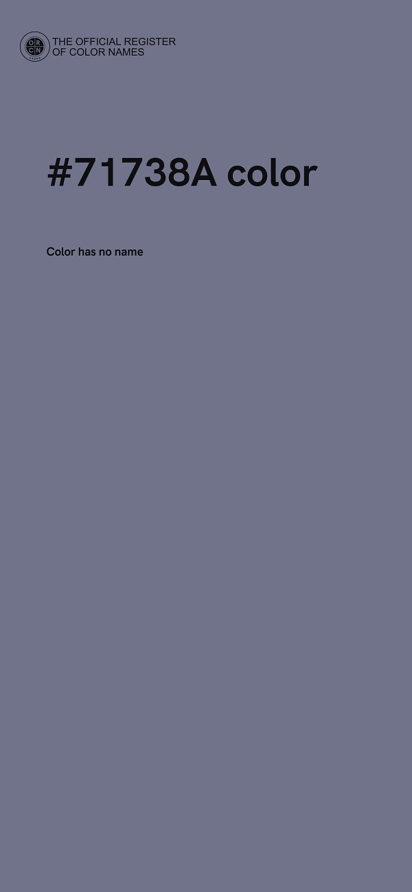 #71738A color image