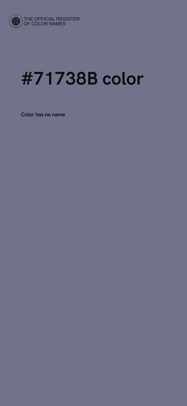 #71738B color image