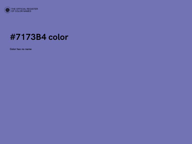 #7173B4 color image