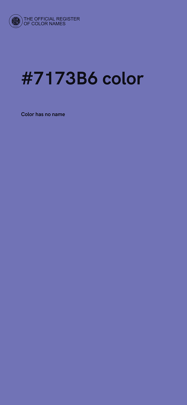 #7173B6 color image
