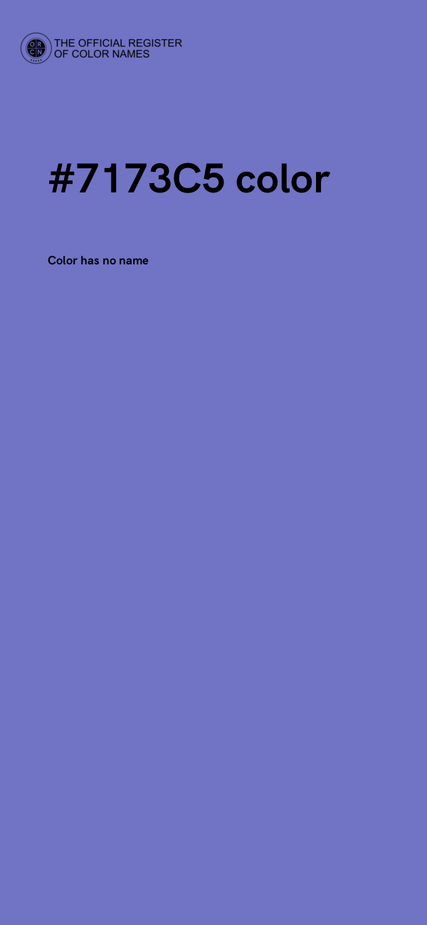 #7173C5 color image