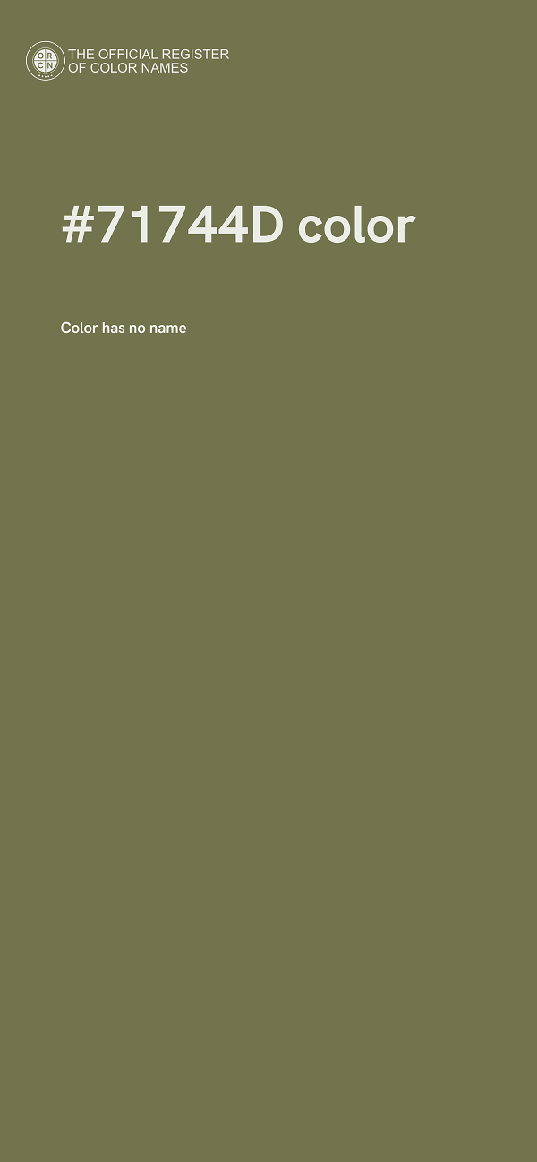 #71744D color image