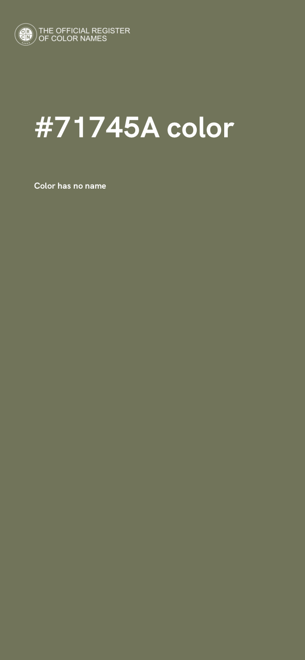#71745A color image