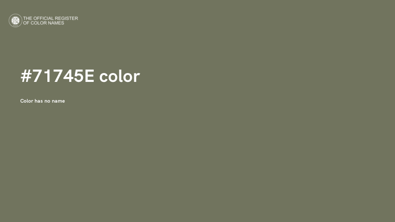 #71745E color image