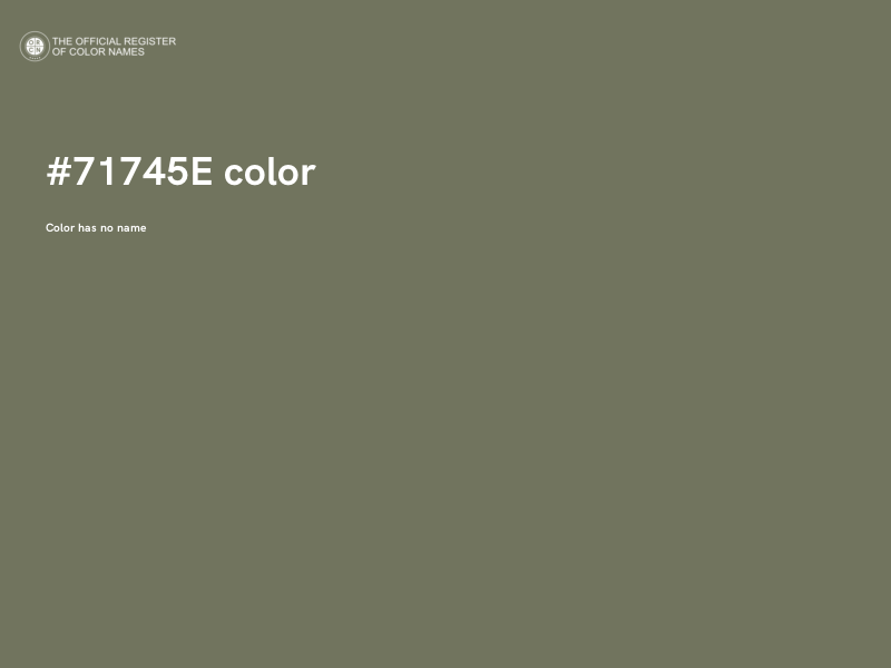 #71745E color image