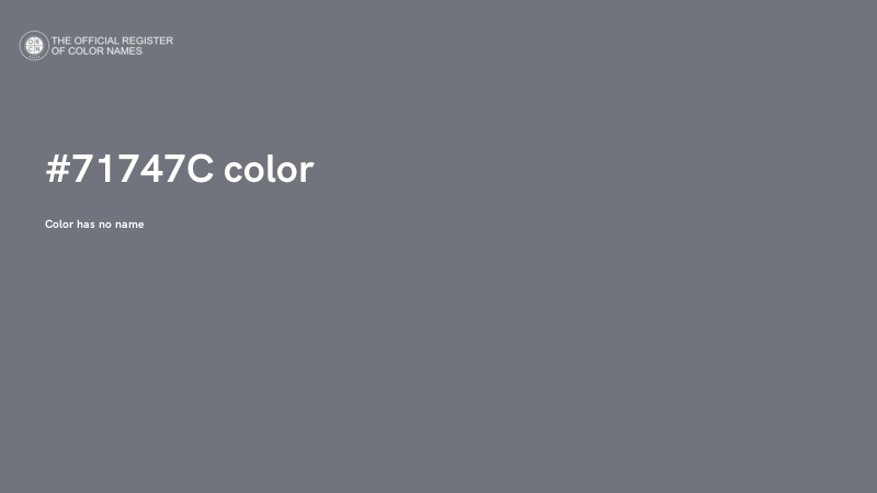 #71747C color image