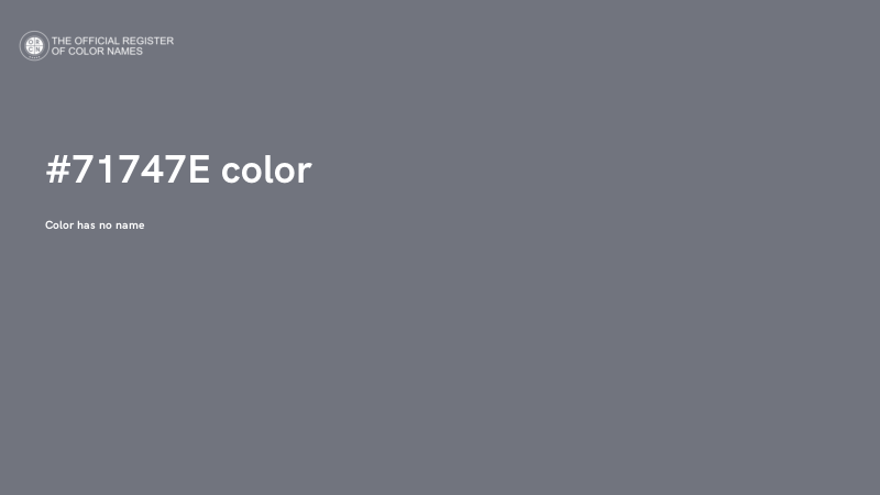 #71747E color image