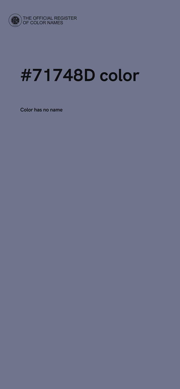 #71748D color image