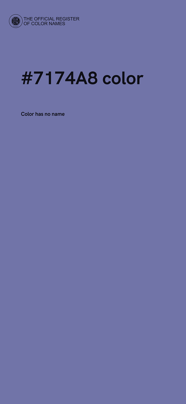 #7174A8 color image