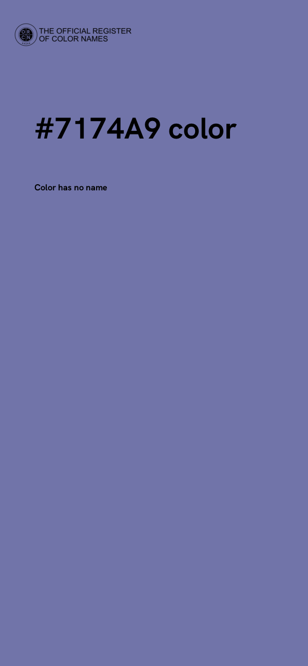 #7174A9 color image