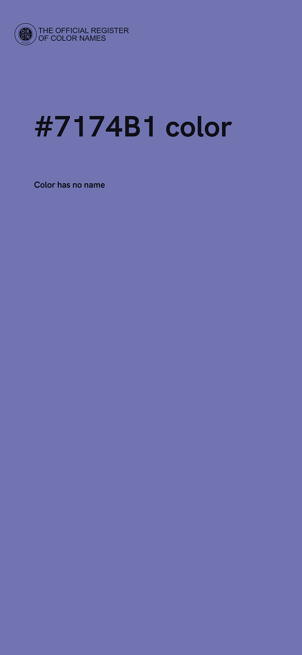 #7174B1 color image