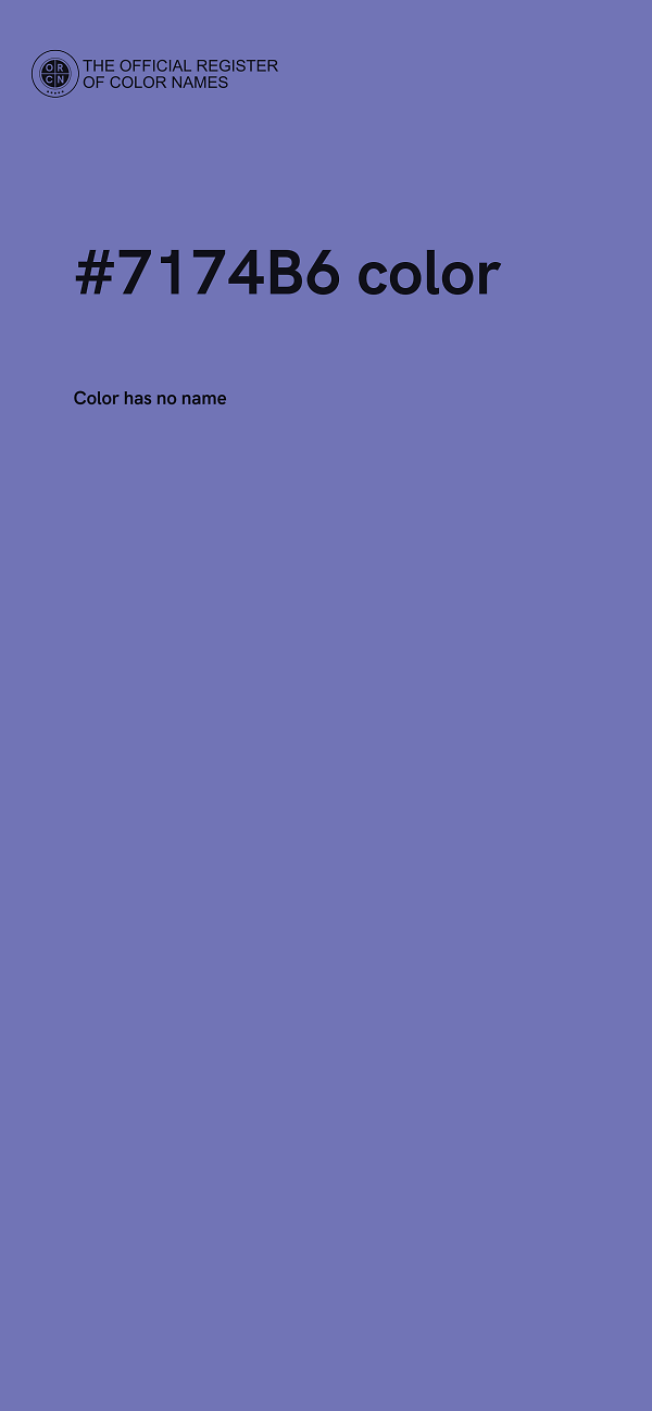#7174B6 color image