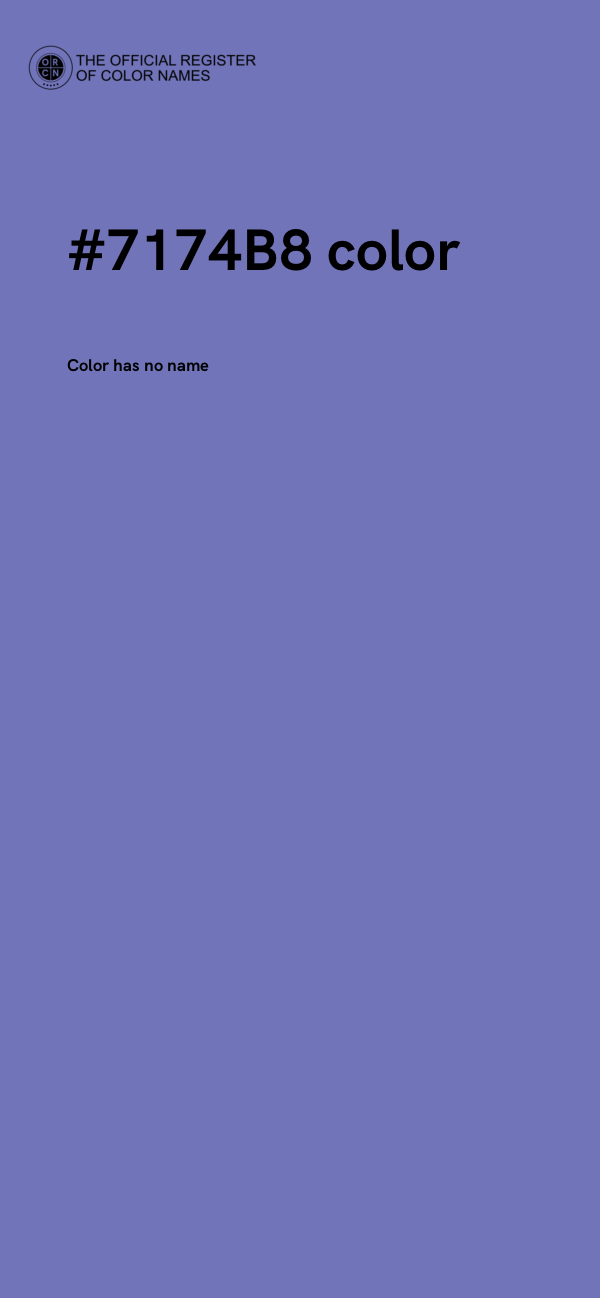 #7174B8 color image