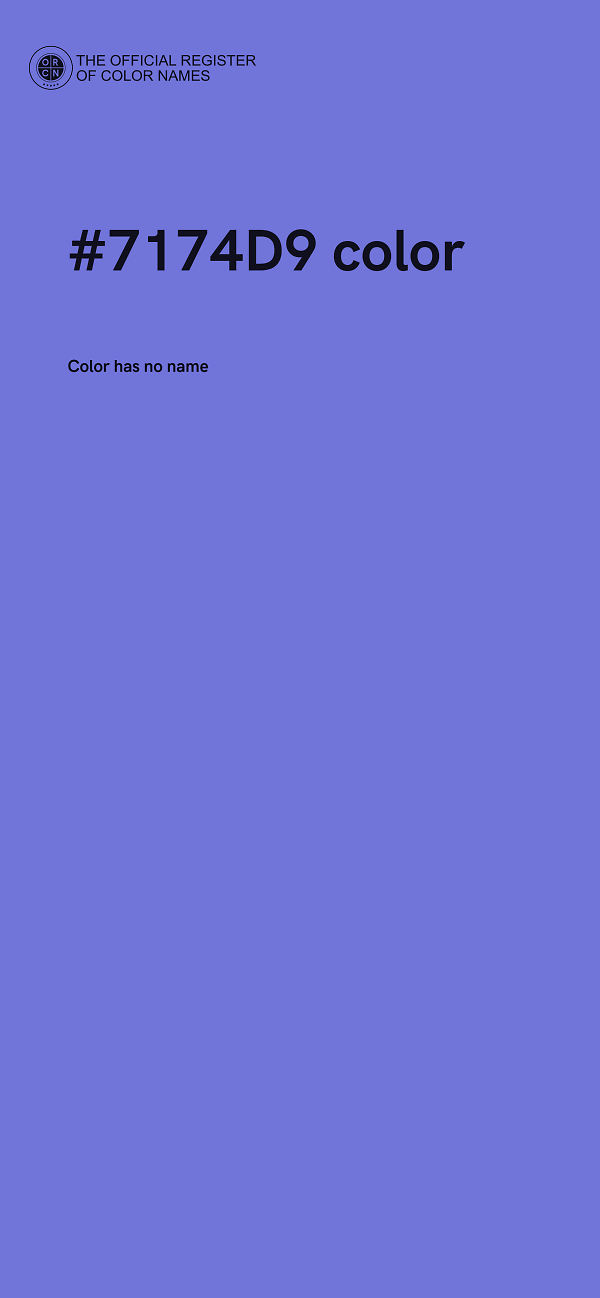 #7174D9 color image