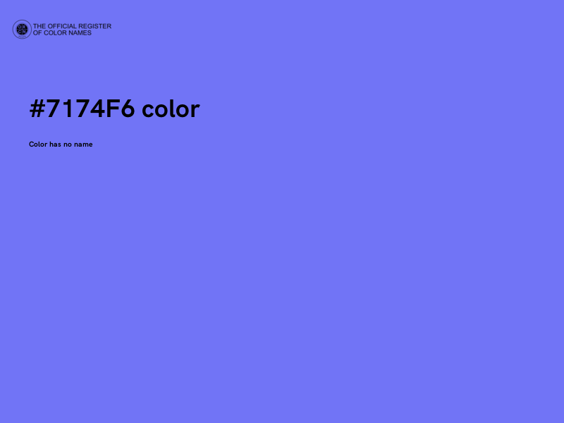#7174F6 color image