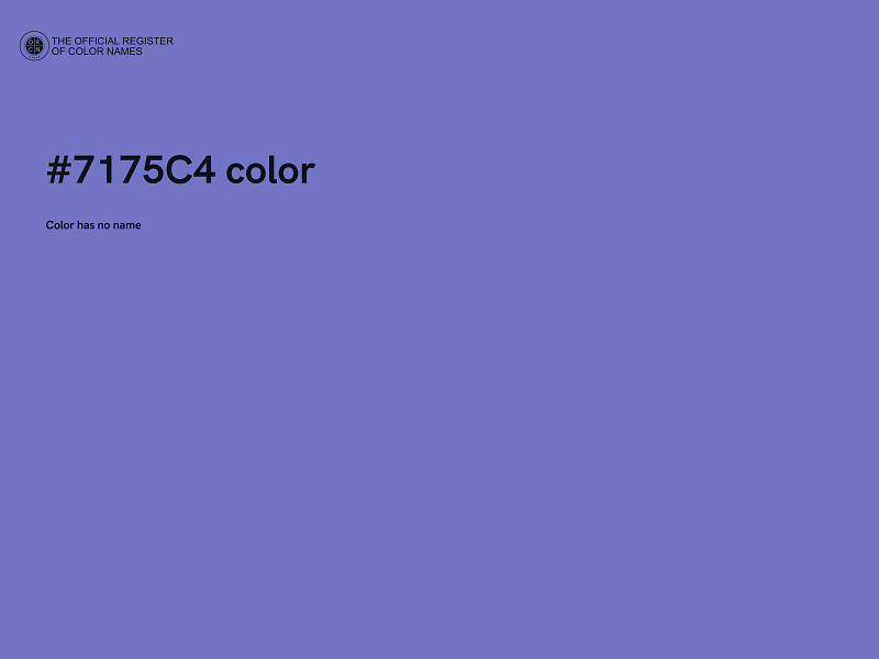 #7175C4 color image