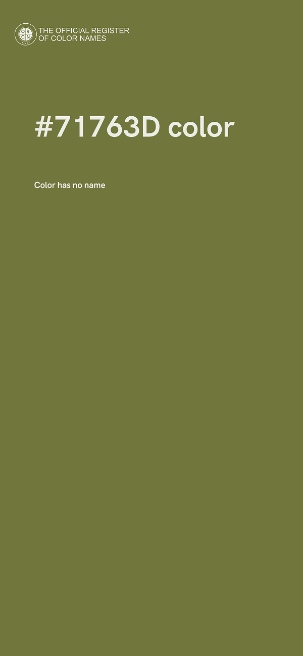 #71763D color image