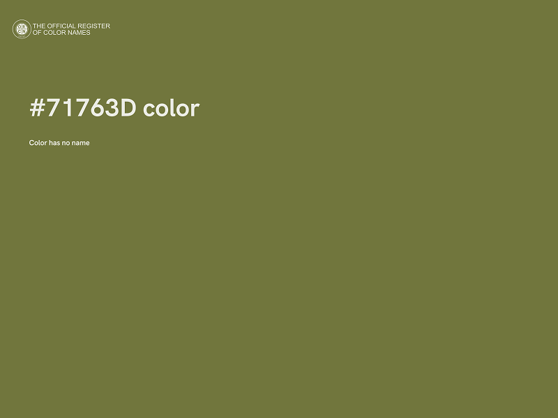 #71763D color image