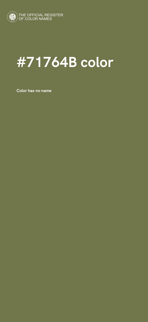 #71764B color image
