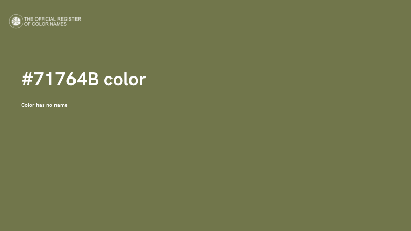 #71764B color image