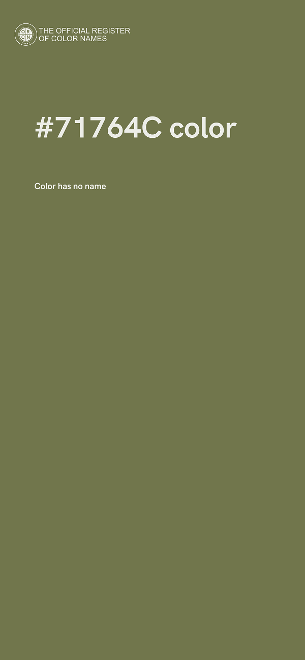 #71764C color image