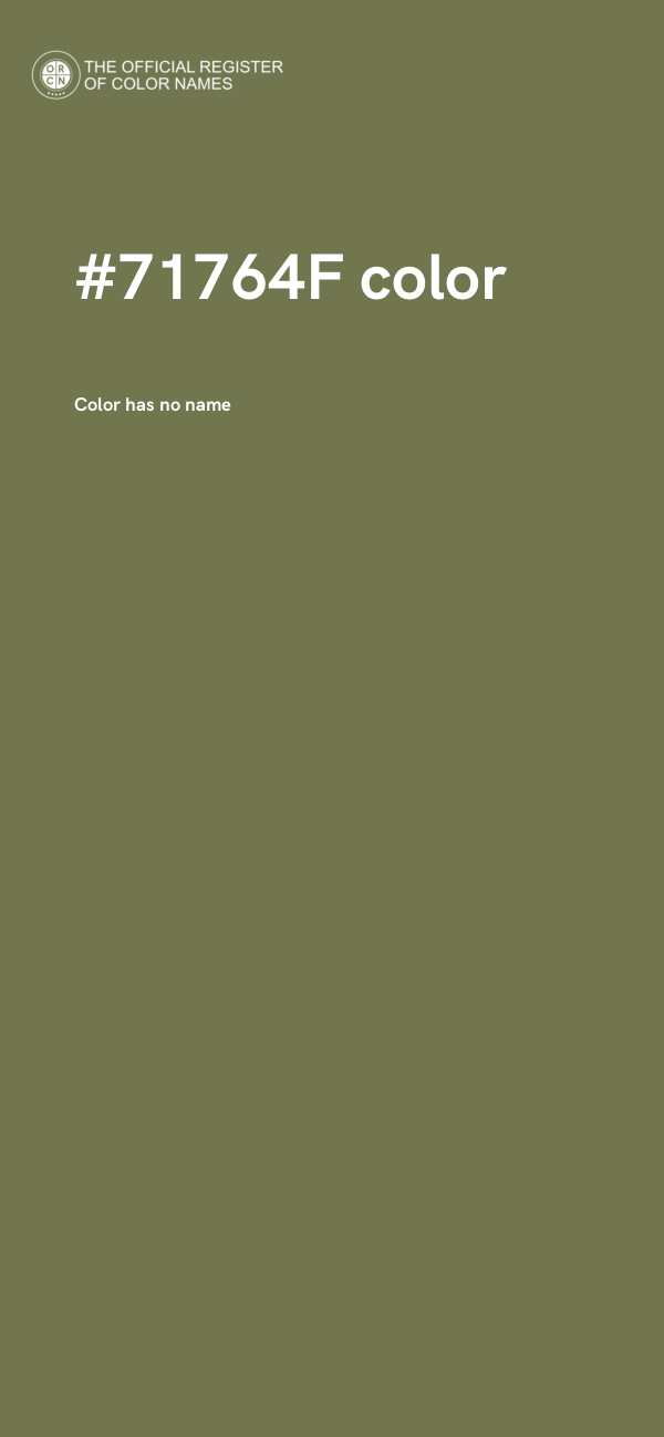 #71764F color image