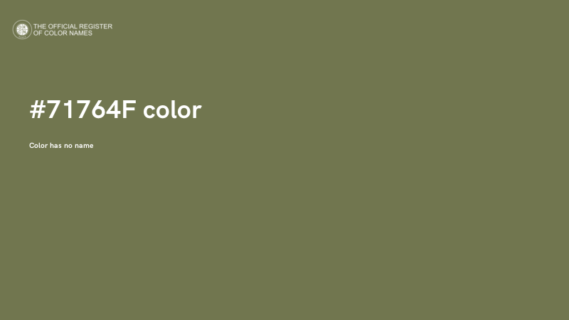 #71764F color image