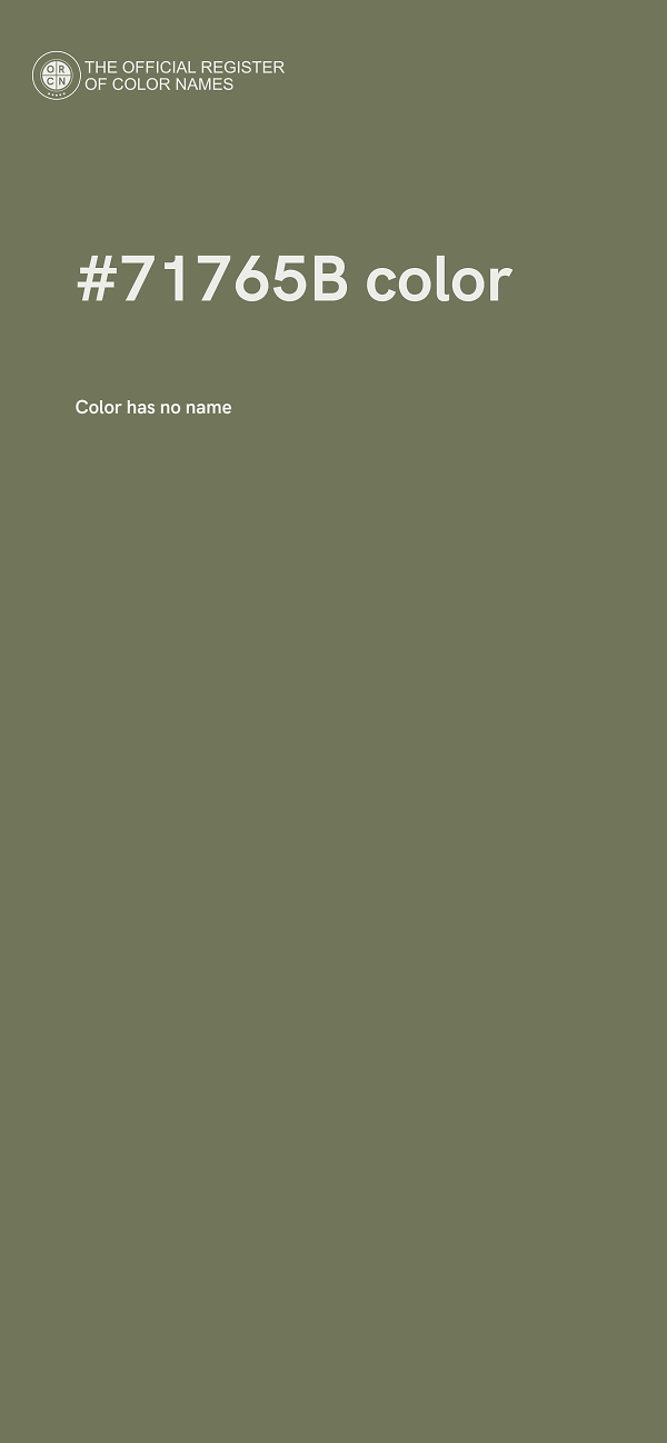 #71765B color image