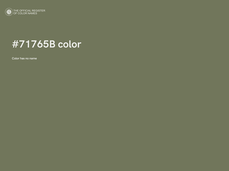 #71765B color image