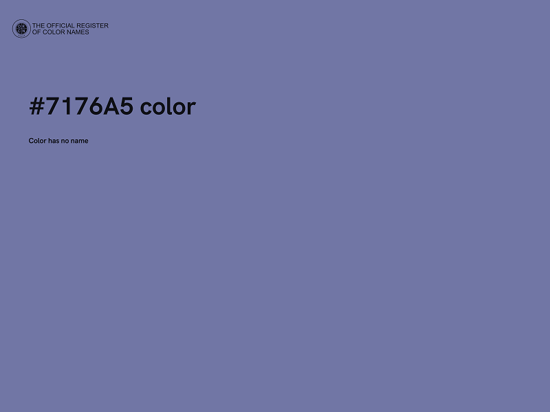 #7176A5 color image