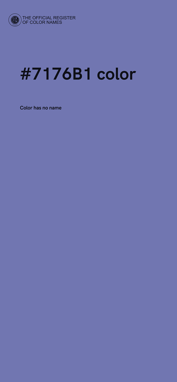 #7176B1 color image