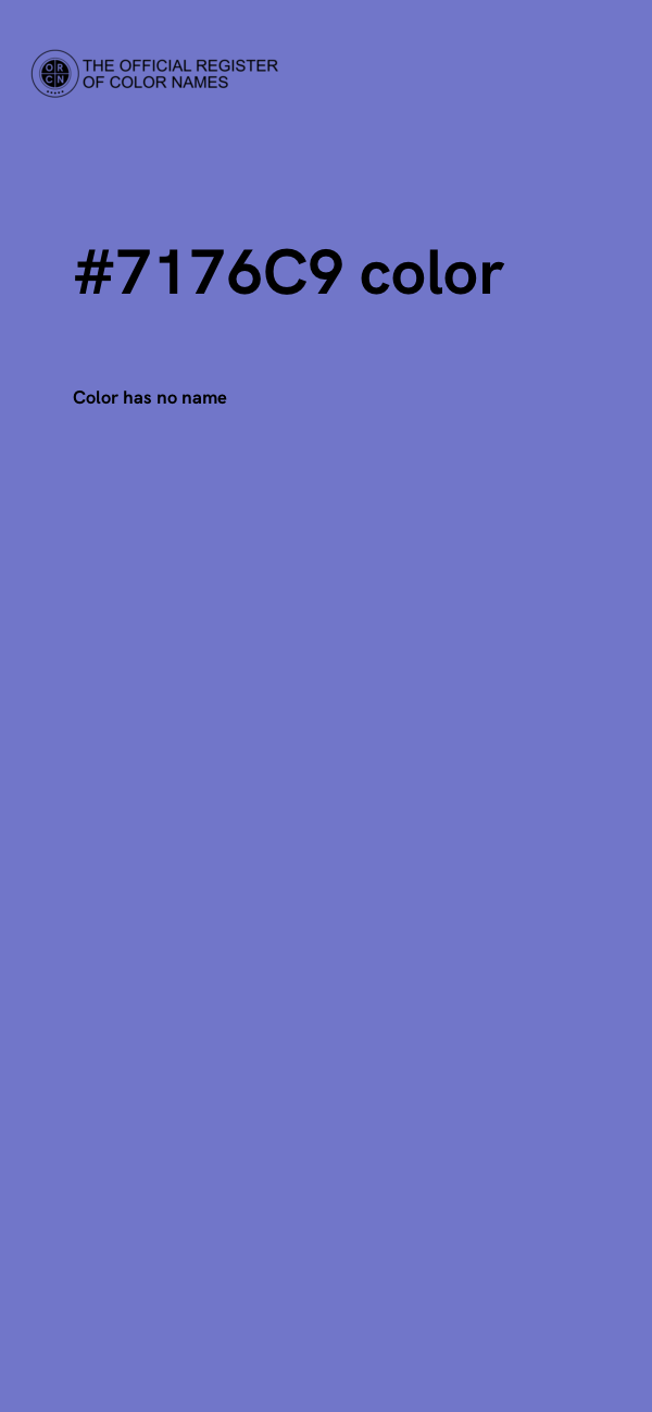 #7176C9 color image