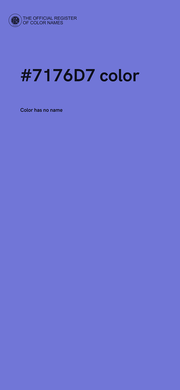 #7176D7 color image