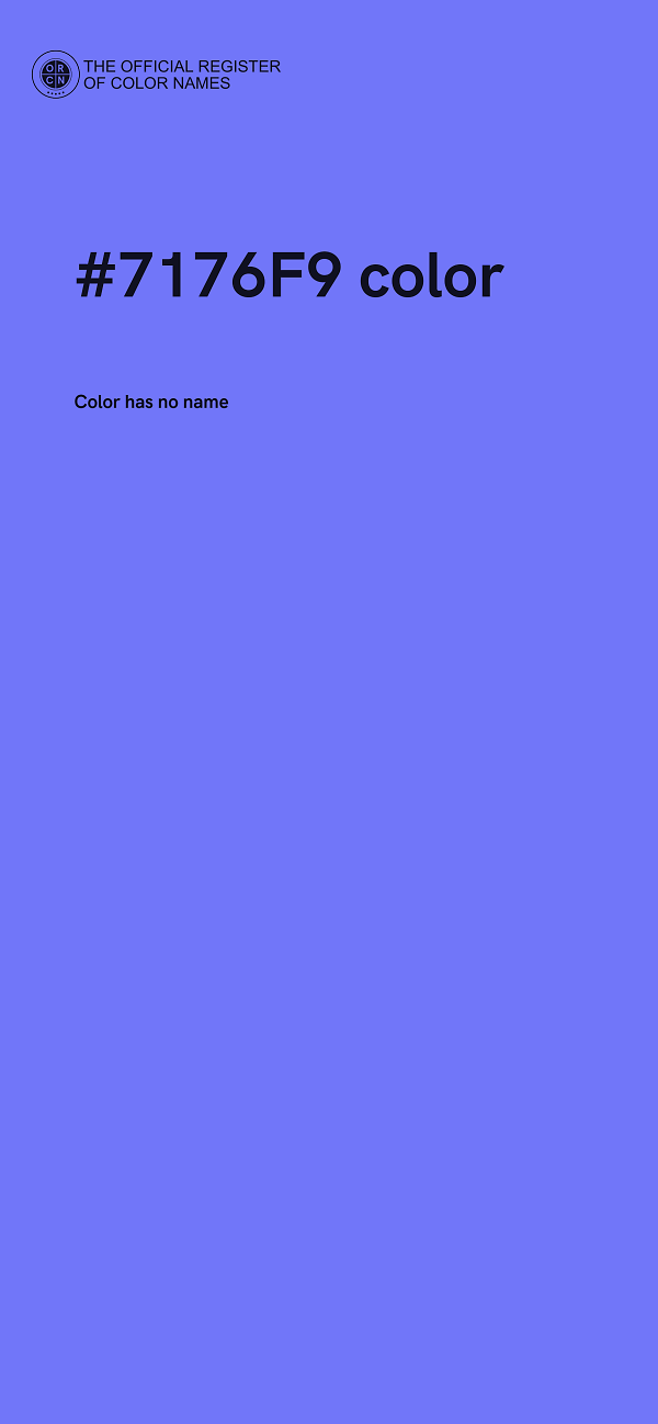 #7176F9 color image