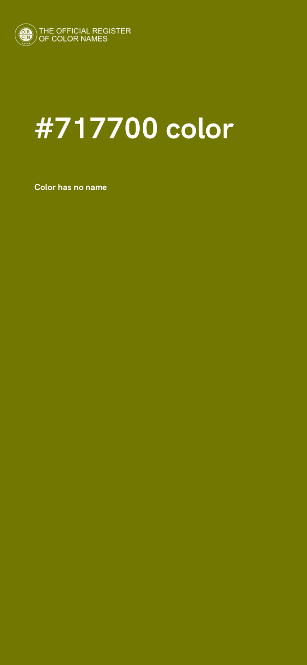 #717700 color image