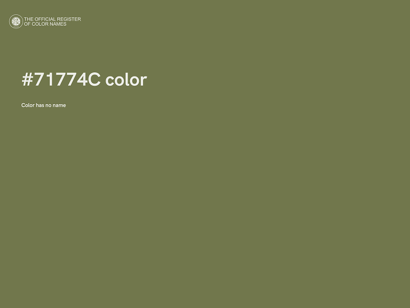#71774C color image