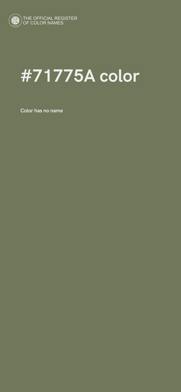 #71775A color image