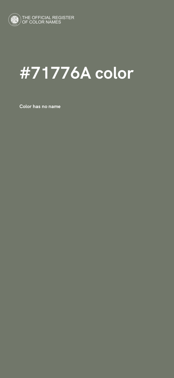 #71776A color image