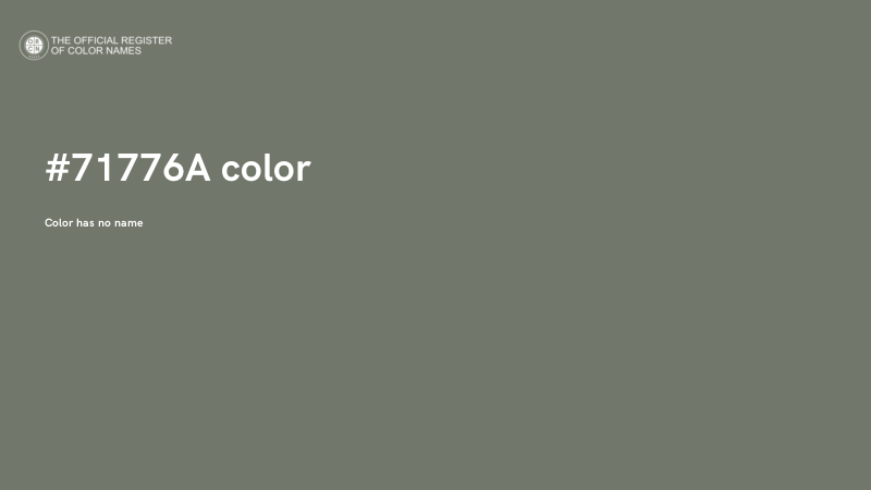 #71776A color image