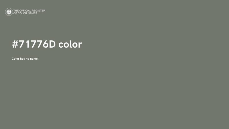 #71776D color image