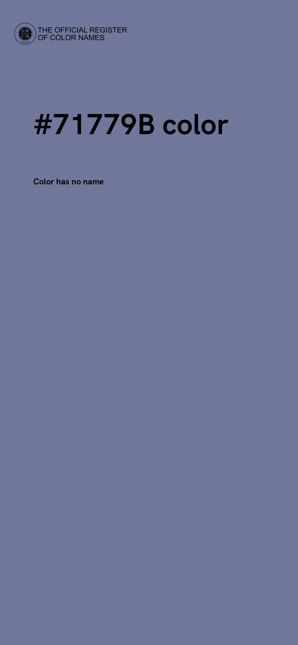 #71779B color image