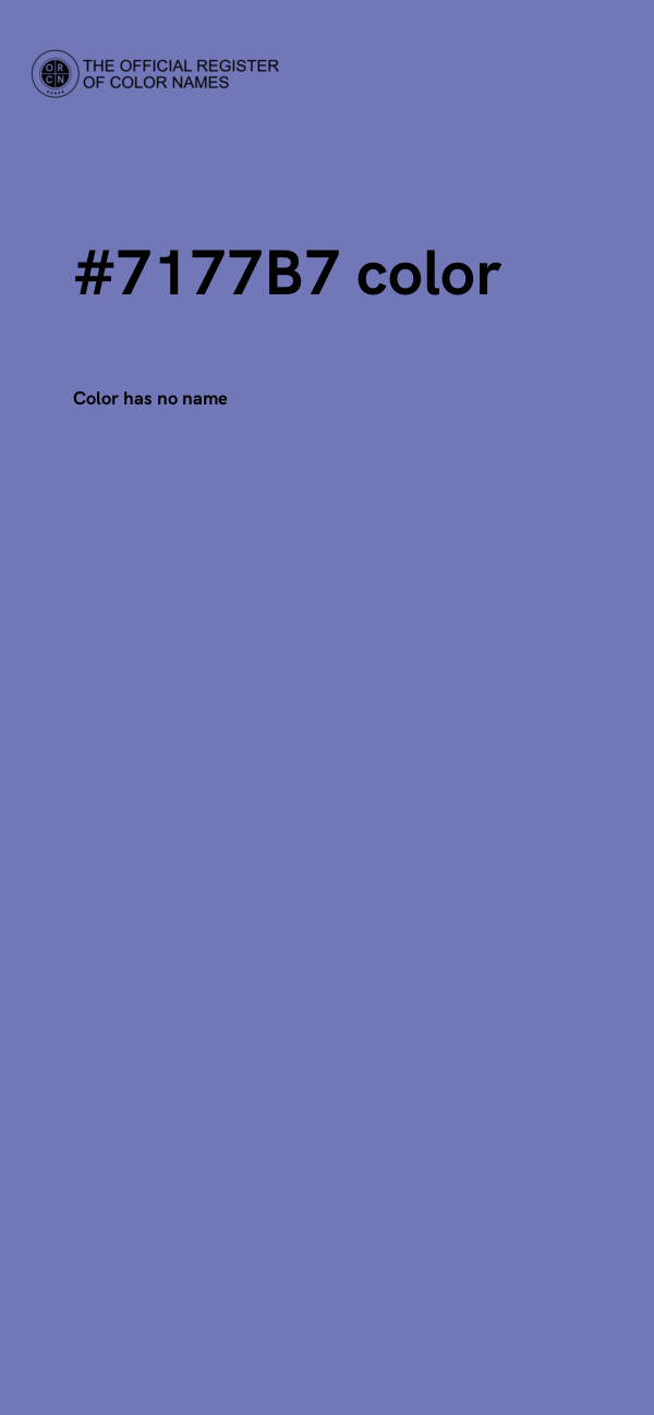 #7177B7 color image