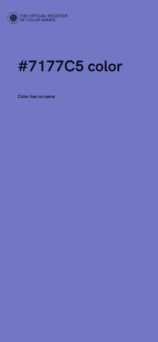 #7177C5 color image
