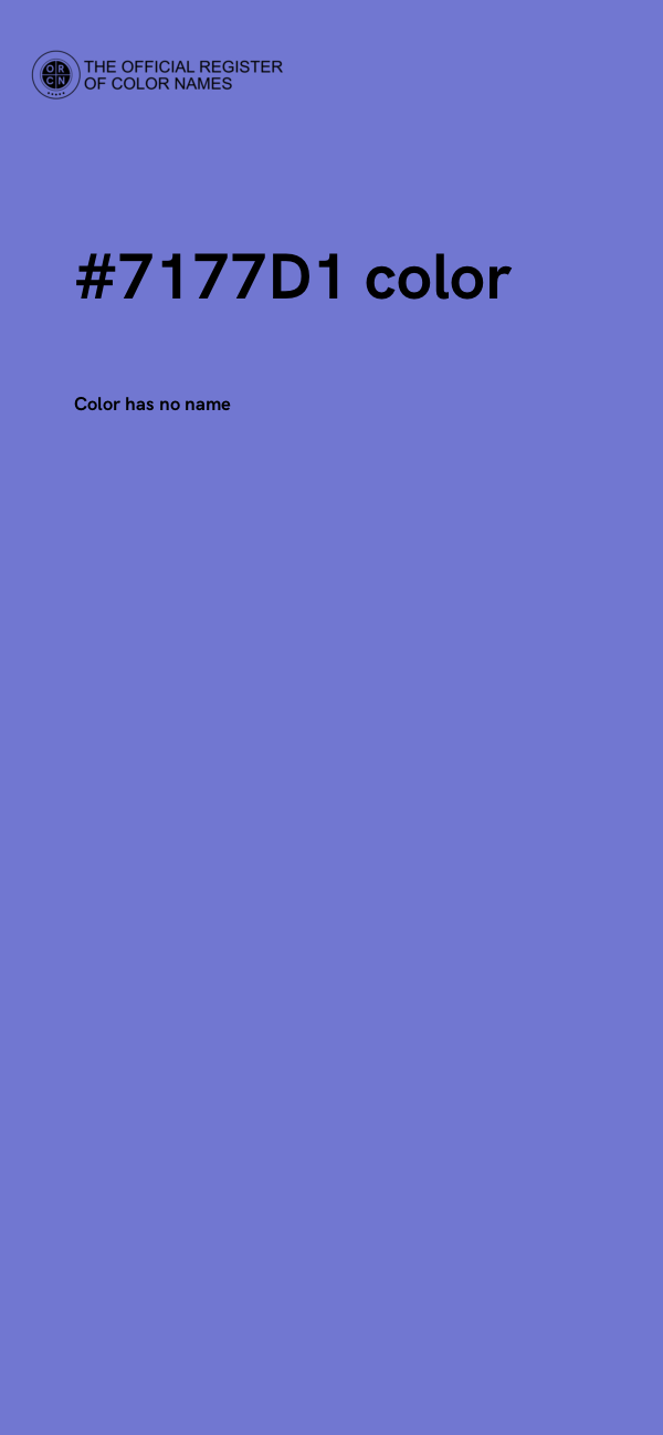 #7177D1 color image